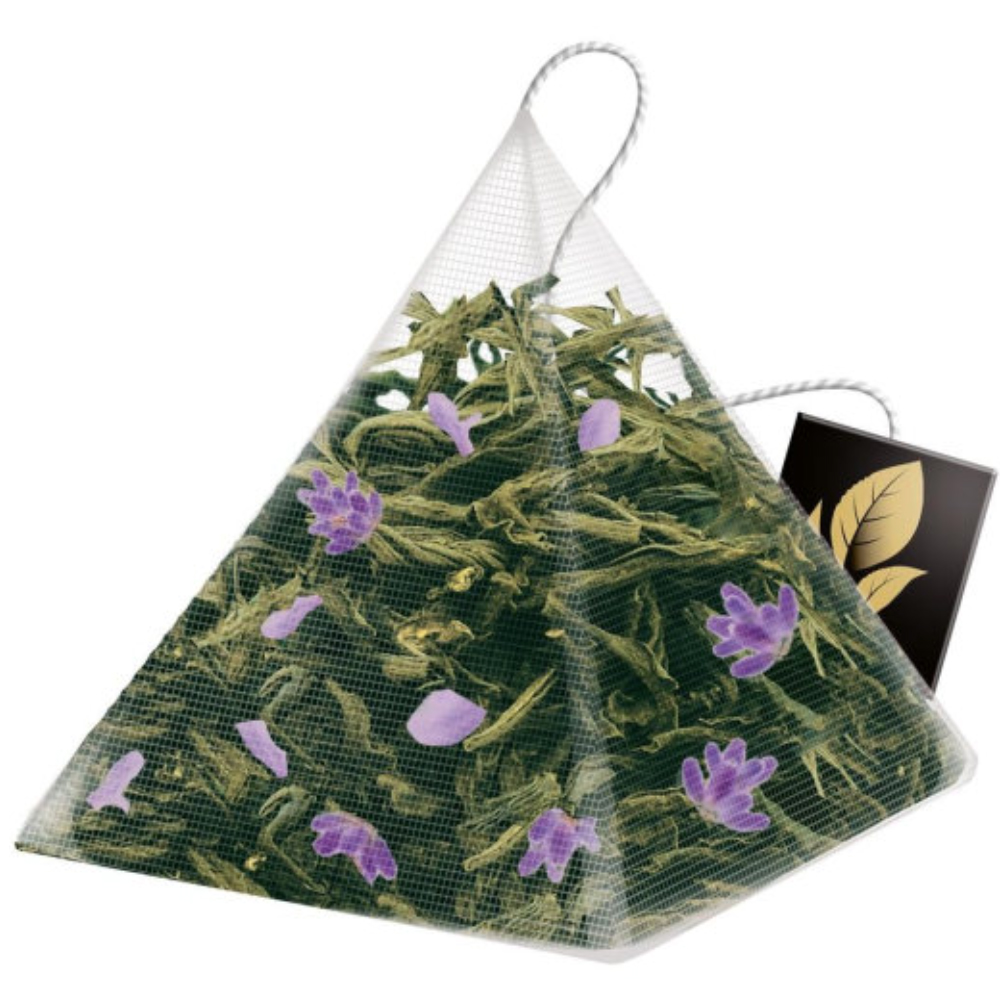 Green Tea Flavored Medium Leaf, Relax, Curtis, 15 pyramids