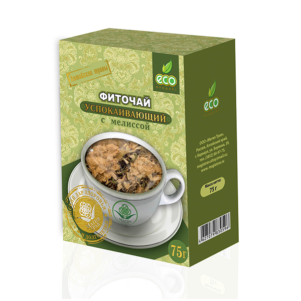 Sedative Herbal Phyto Tea with Melissa, 2.64 oz / 75 g 