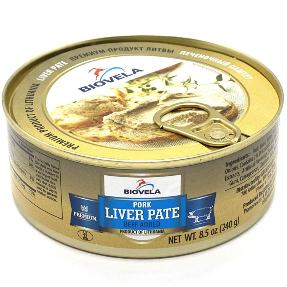 Pork Liver Pate, Biovela, 240g/ 8.47 oz
