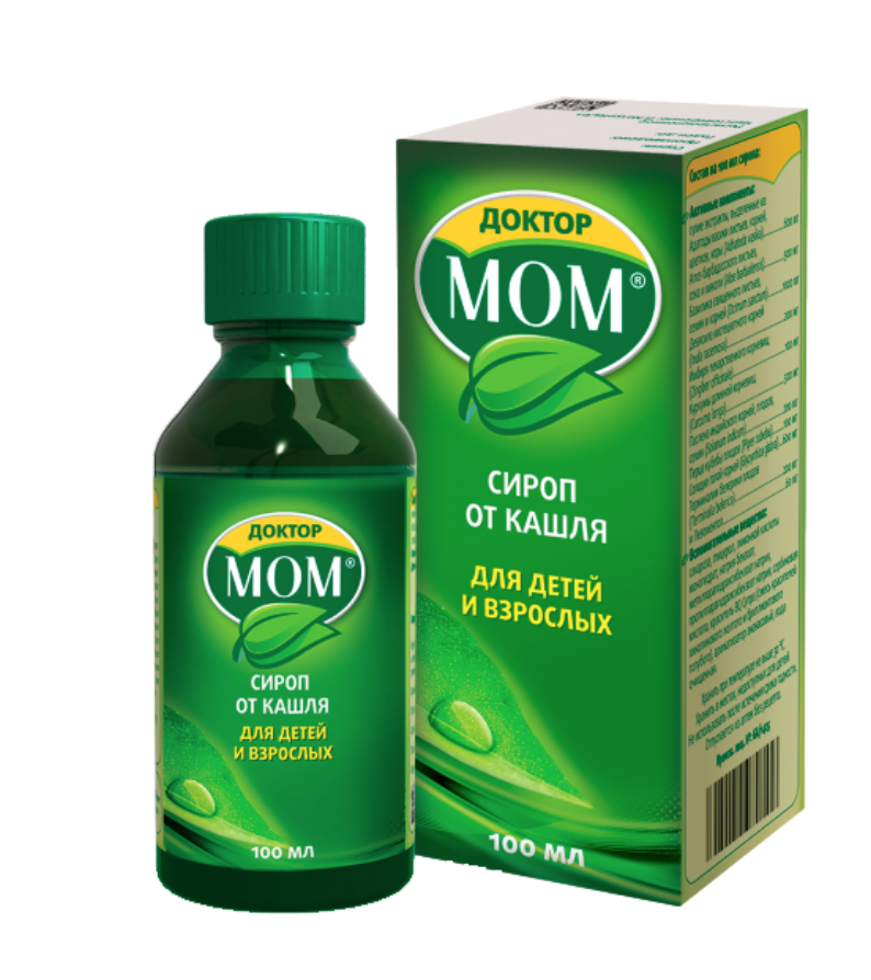 Dr. Mom syrup for cough and colds, 3.38 oz/ 100 ml