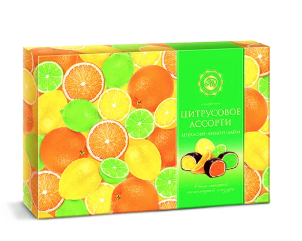 Assorted Citrus Chocolate Candy, 0.49 lb/ 220 g