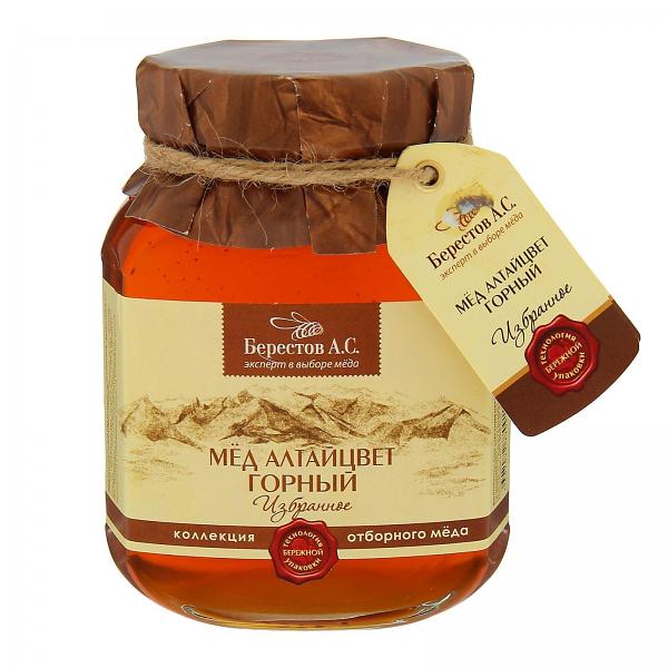 Mountain Altai Flower Honey, 17.56 oz / 500 g