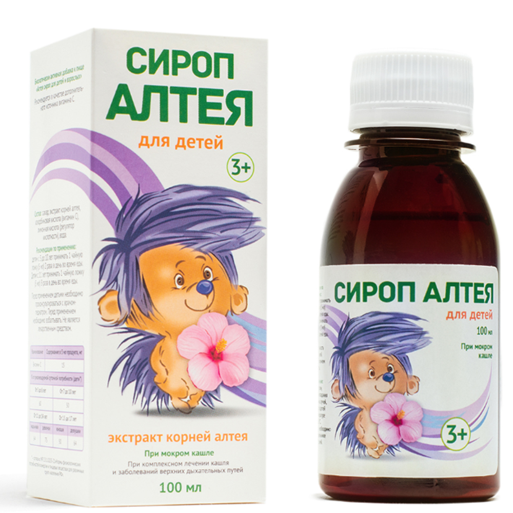 Althaea Syrup Antitussive for Children 3+, Farmgroup, 100ml / 3.38 fl oz
