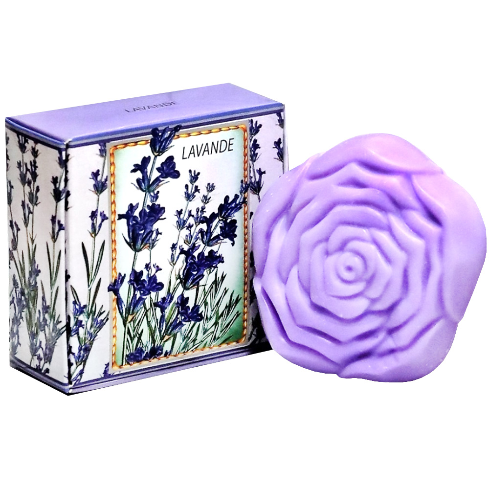 Lavender Flower-Shaped Soap, Novaya Zarya, 125g/ 4.41oz