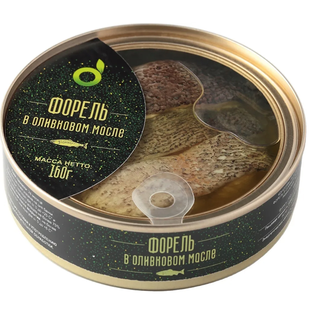 Smoked Trout in Olive Oil, Eco Food, 160g/ 5.64oz
