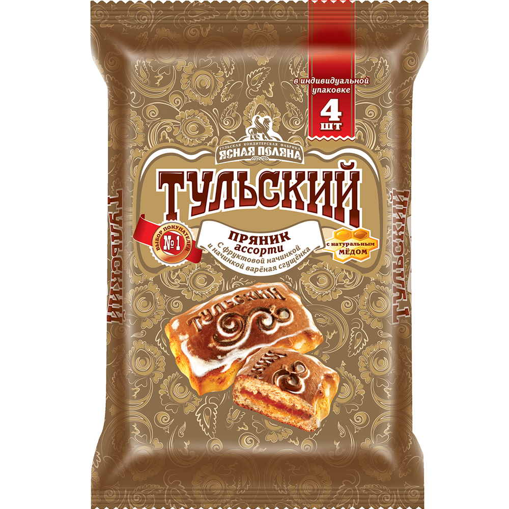 Assorted Tula Gingerbread, Yasnaya Polyana, 180 g/ 0.4lb 