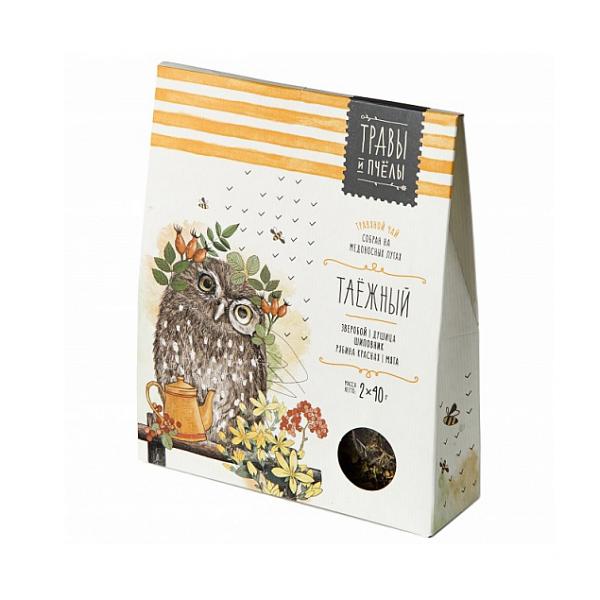 Taiga Herbal Tea (Herbs & Bees), 2 x 40 g (1.41 oz)
