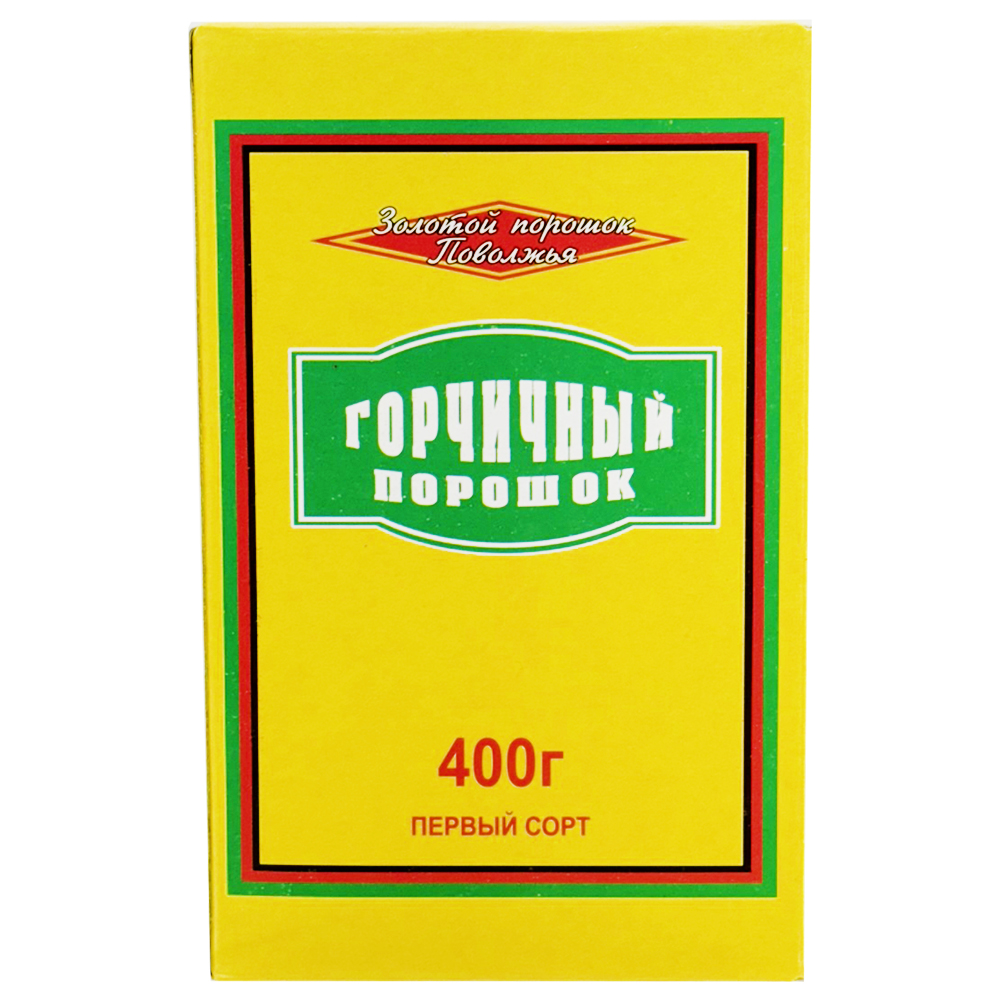 Mustard Powder, Golden Powder of Volga Region, 400g/ 14.11oz