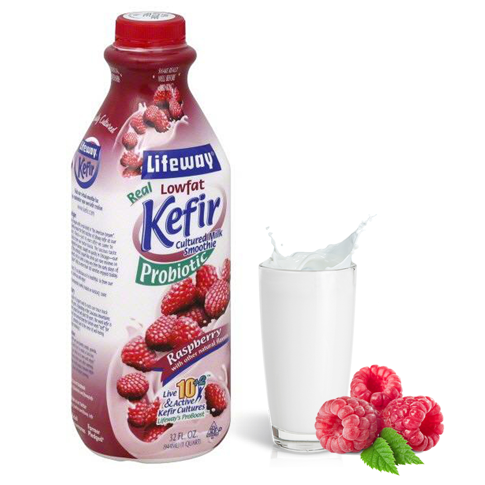 Lifeway Low Fat Kefir with Raspberry, 32 oz / 0.94 L