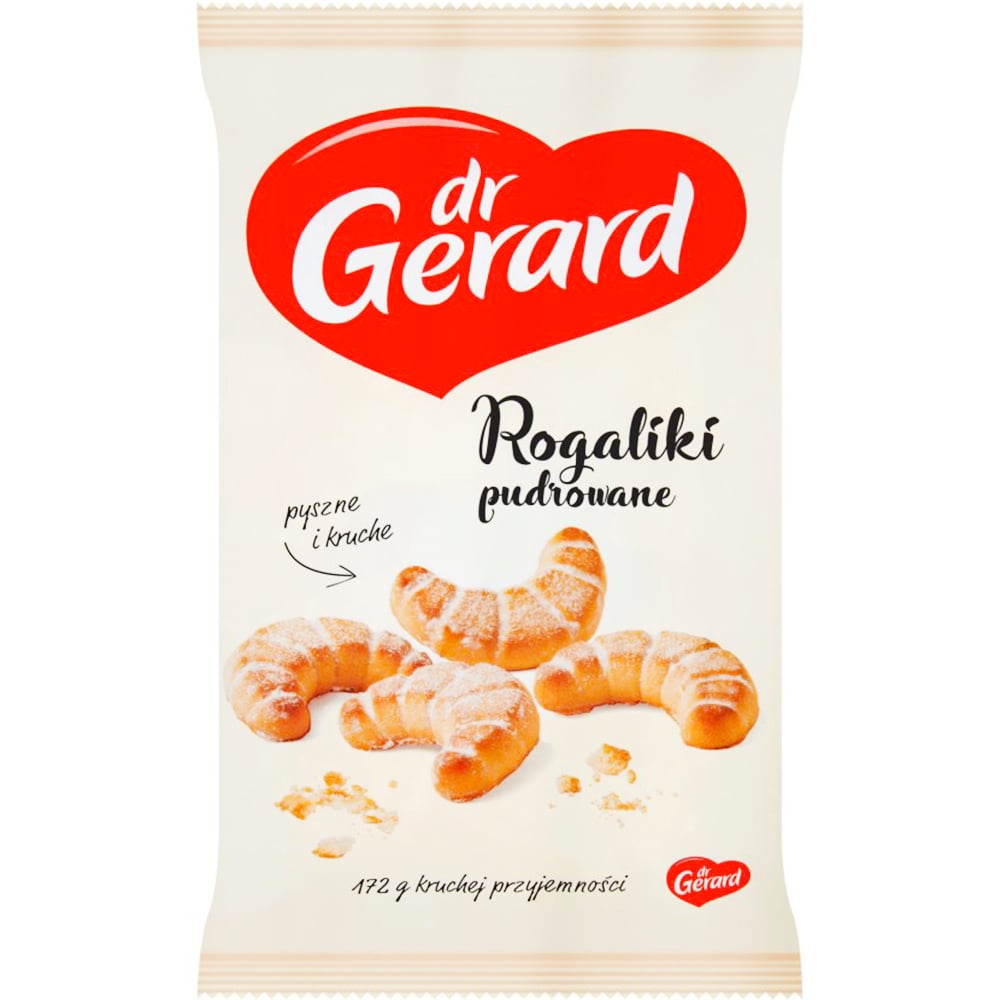 Sugar Powdered Croissants Rogaliki Pudrowane, DR GERARD, 172g/ 0.38lb