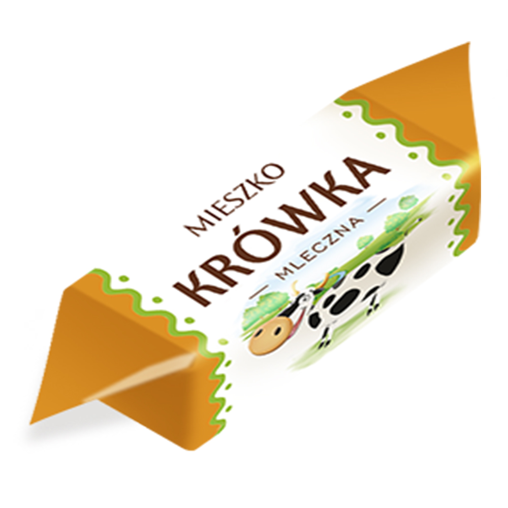 Polish Fondant Candy Milk Krówka, MIESZKO, 226g/0.5lb