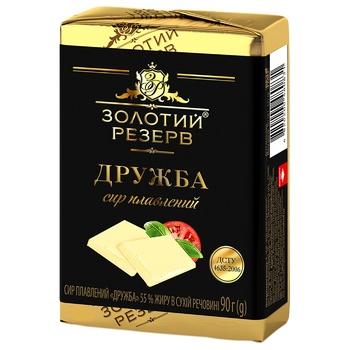 Processed Classic Druzhba Cheese, Golden Reserve, 90 g
