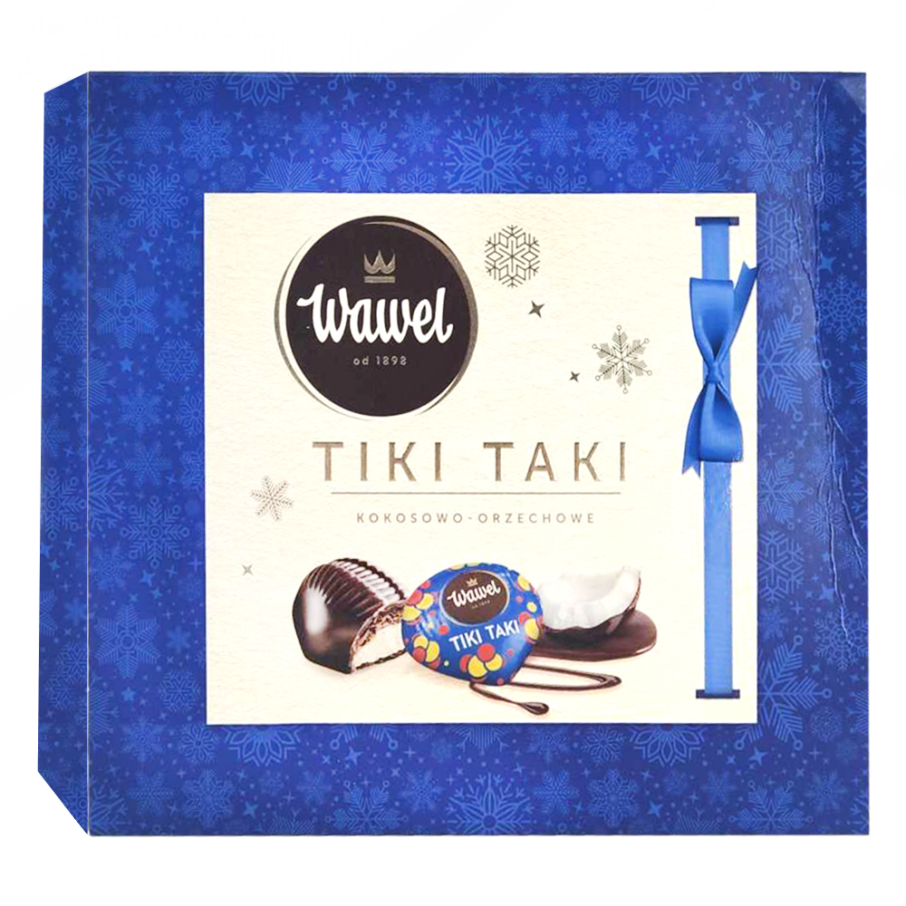 Chocolate Candies with Coconut Filling, Tiki Taki, Wawel, 330g / 11.64oz
