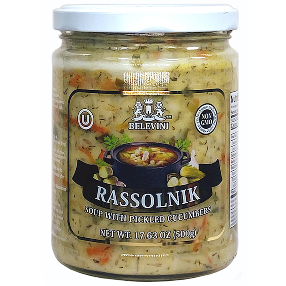 Rassolnik Soup with Pickled Cucumbers, Belevini, 500g/ 17.63oz