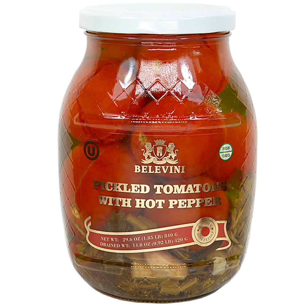 Pickled Tomatoes with Hot Pepper, Belevini, 840g/ 30oz