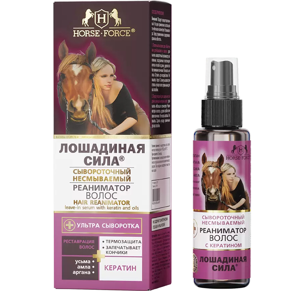 Hair Serum Hair Resuscitator Leave-in, Horse Force, 3.38oz/ 100ml