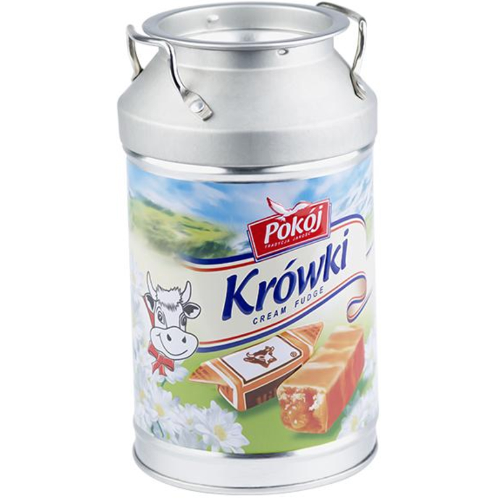 Milk Cream Fudge Korovka Krowki  Tin Can , Pokoj, 250g/ 0.55lb