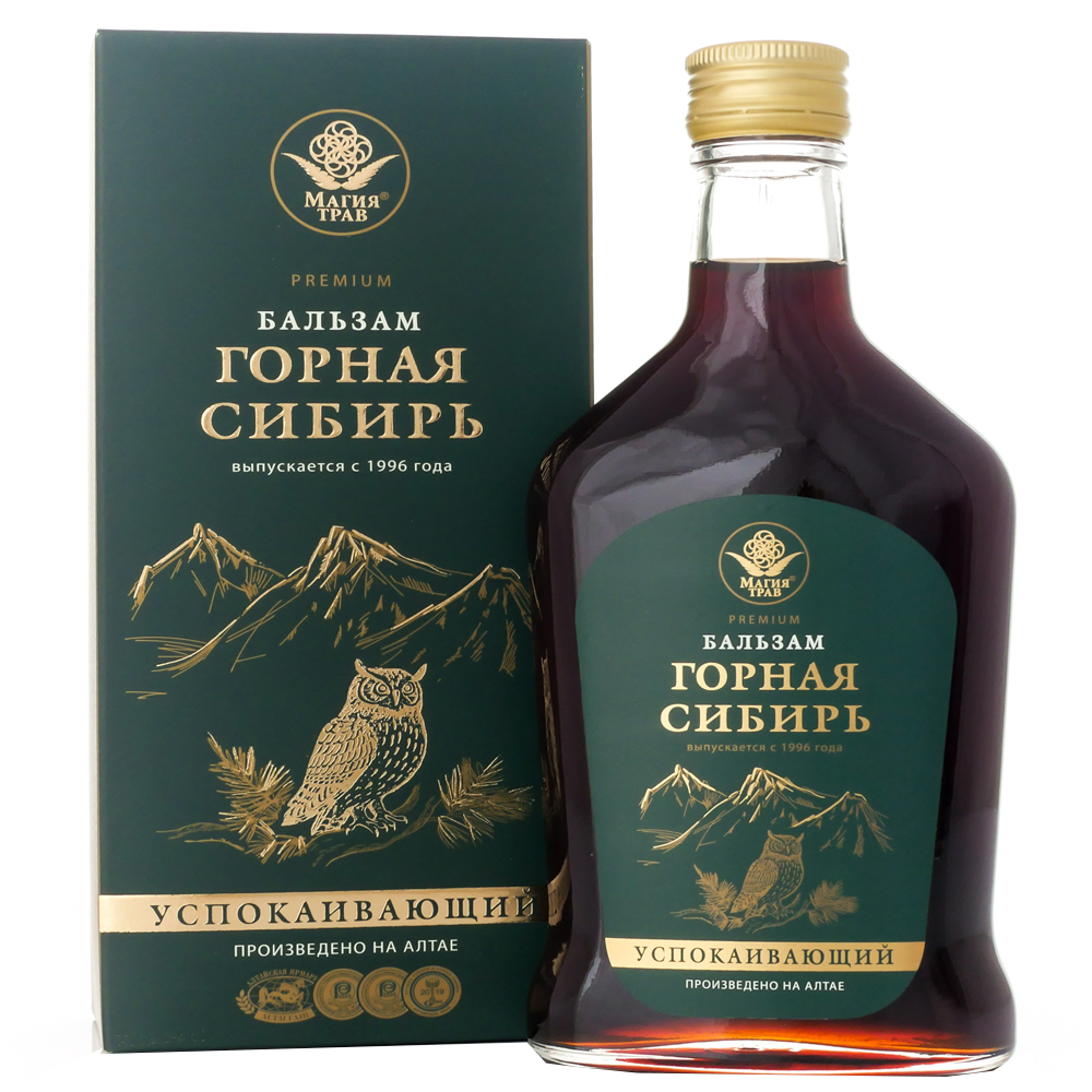 Altai Herbal Mountain Siberian Sedative Balm, Magiya Trav, 8.45 oz / 250 ml