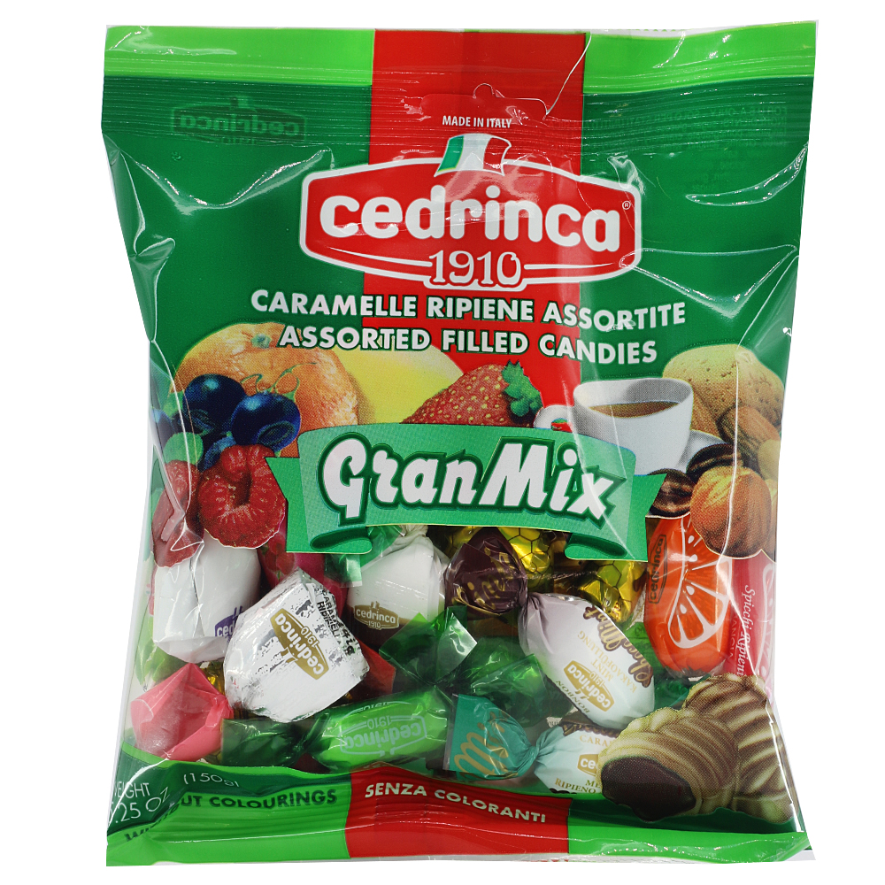 Assorted Hard Caramel Candy GRAN MIX, CEDRINCA, 150g/ 5.29 oz