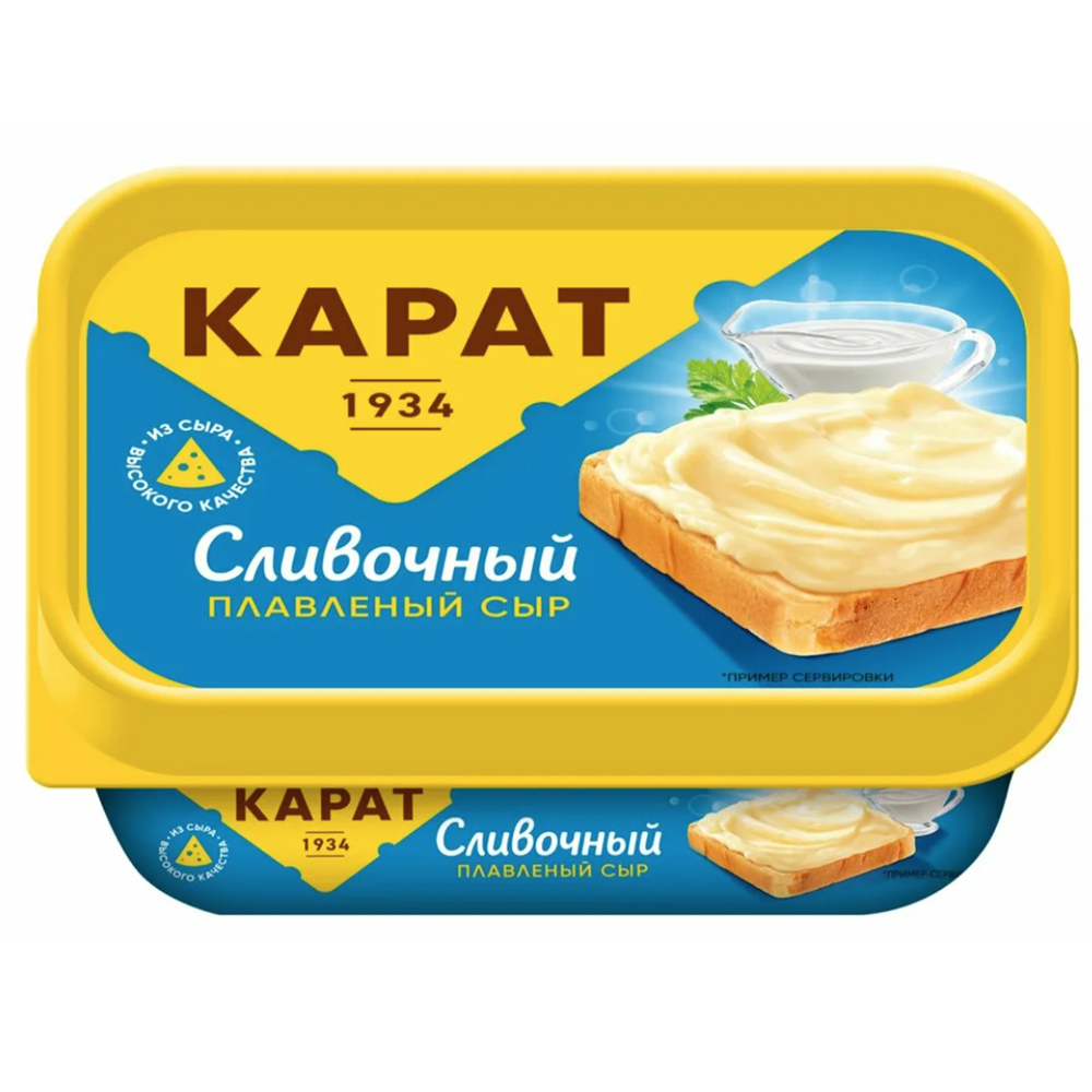 Processed Cream Cheese 45% Fat Content, Carat, 200g/ 7.05oz