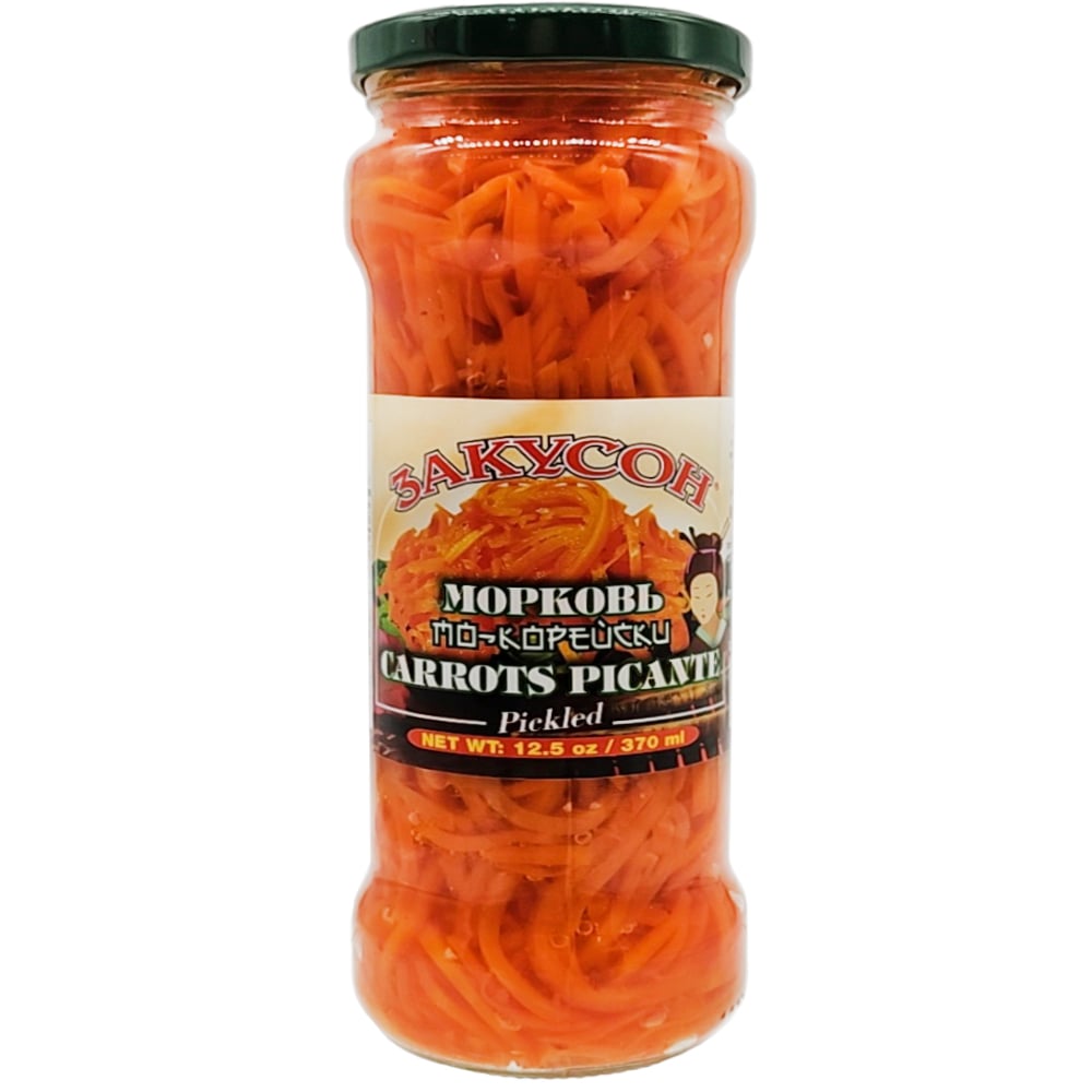 Korean-Style Marinated Carrots, Zakuson, 370ml/ 12.5 oz