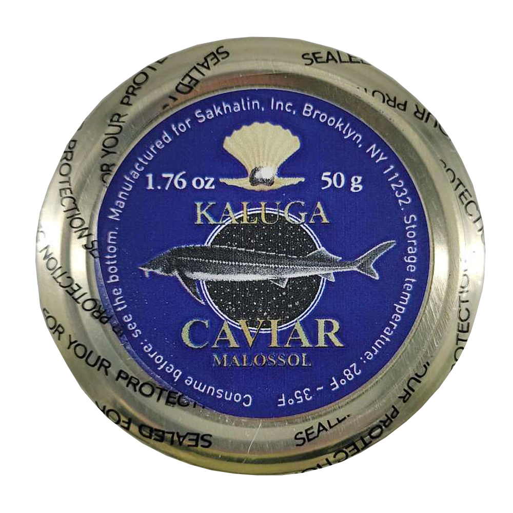 Kaluga Fusion Sturgeon Black Caviar, Malossoll, 50g/ 1.76 oz