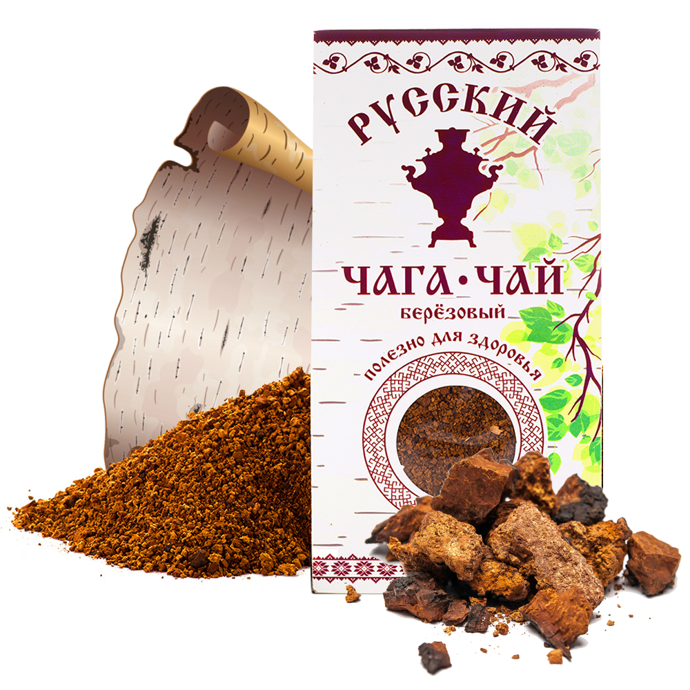 Russian Chaga Tea, 3.53 oz / 100 g