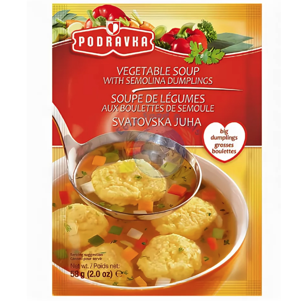 Vegetable Soup With Semolina Dumplings, Podravka, 58g/ 2.0oz
