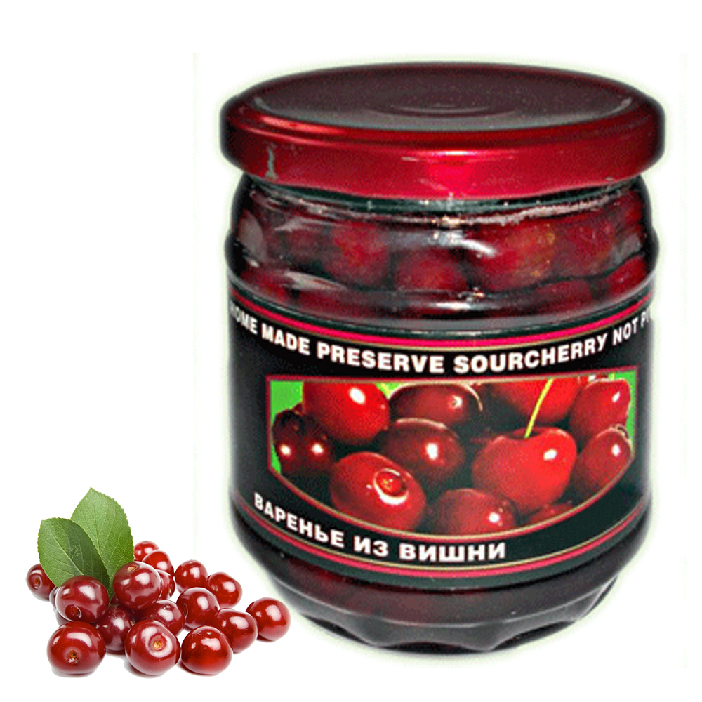Pitted Sour Cherry Homemade Preserve, 17.63 oz / 500 g