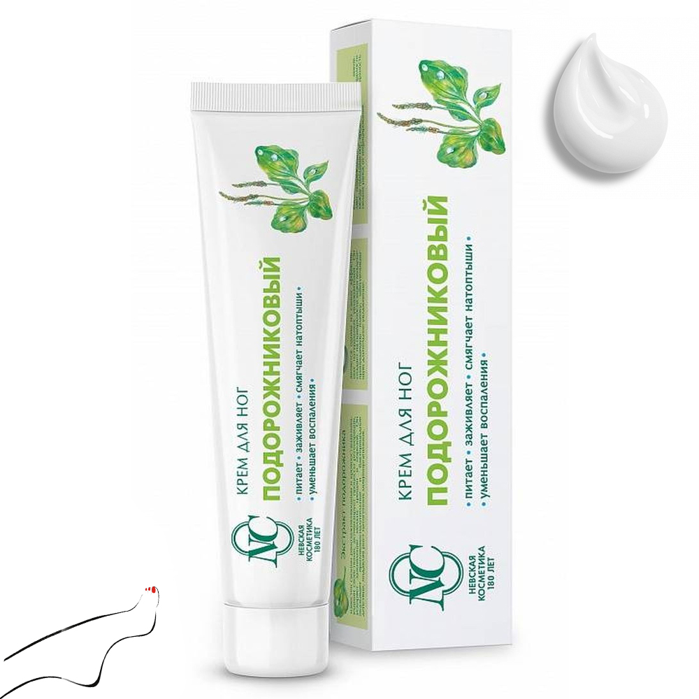 Plantain Foot Cream, Neva Cosmetics, 50 ml/ 1.69 oz