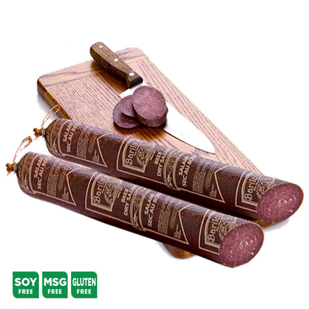 Beef Dry Salami (Pre-Pack), Barilo's, 0.7-0.8lb 