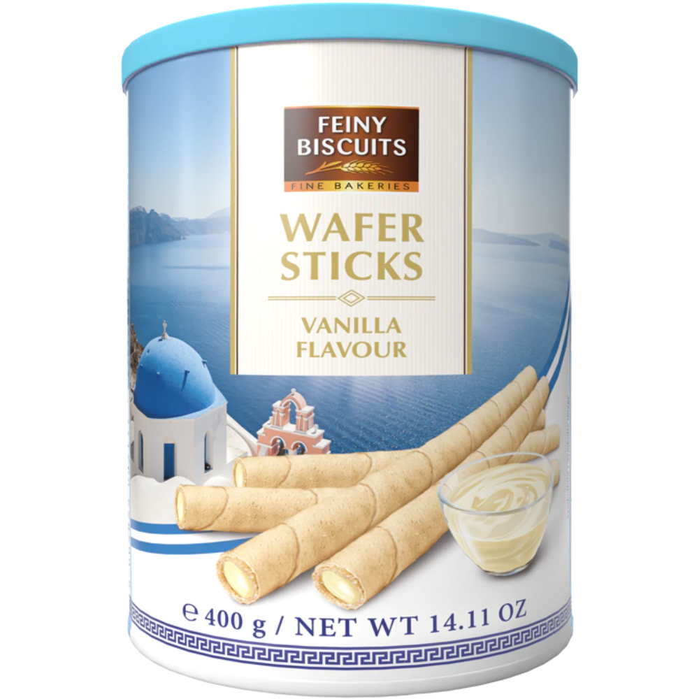 Wafer Rolls with Vanilla Flavoured Cream, FEINY BISCUITS, 400g/ 14.11oz