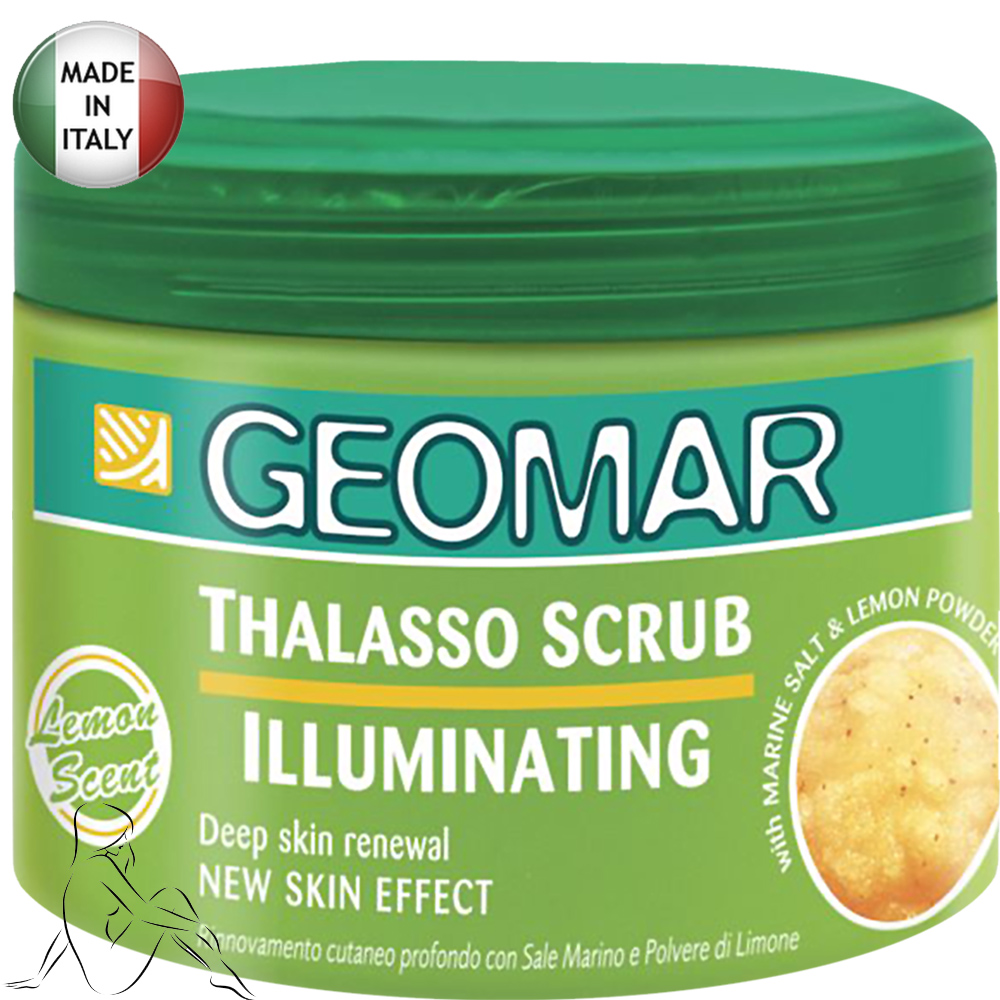 Illuminating Thalasso-Brightening Body Scrub with Lemon Granules, Geomar, 600g/1.32lb