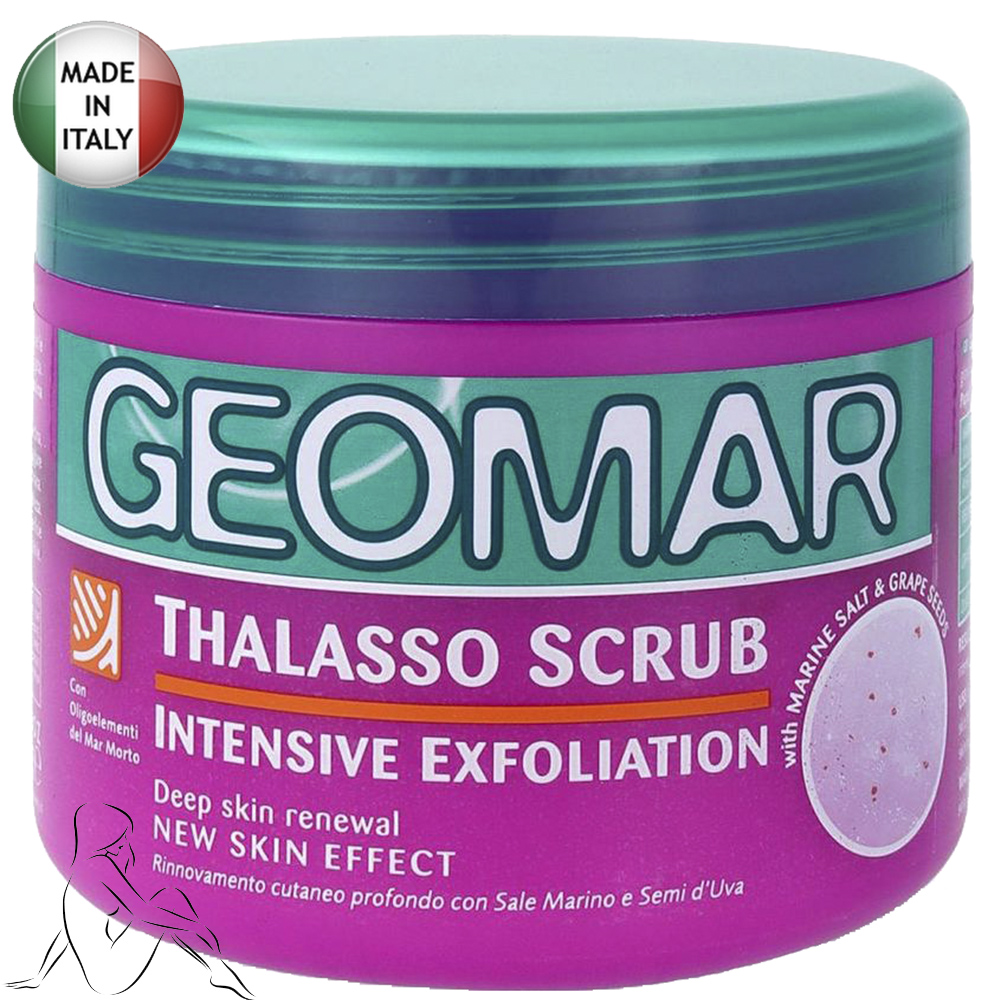 Thalasso Body Scrub with Grape Seeds, Geomar, 600g/1.32lb