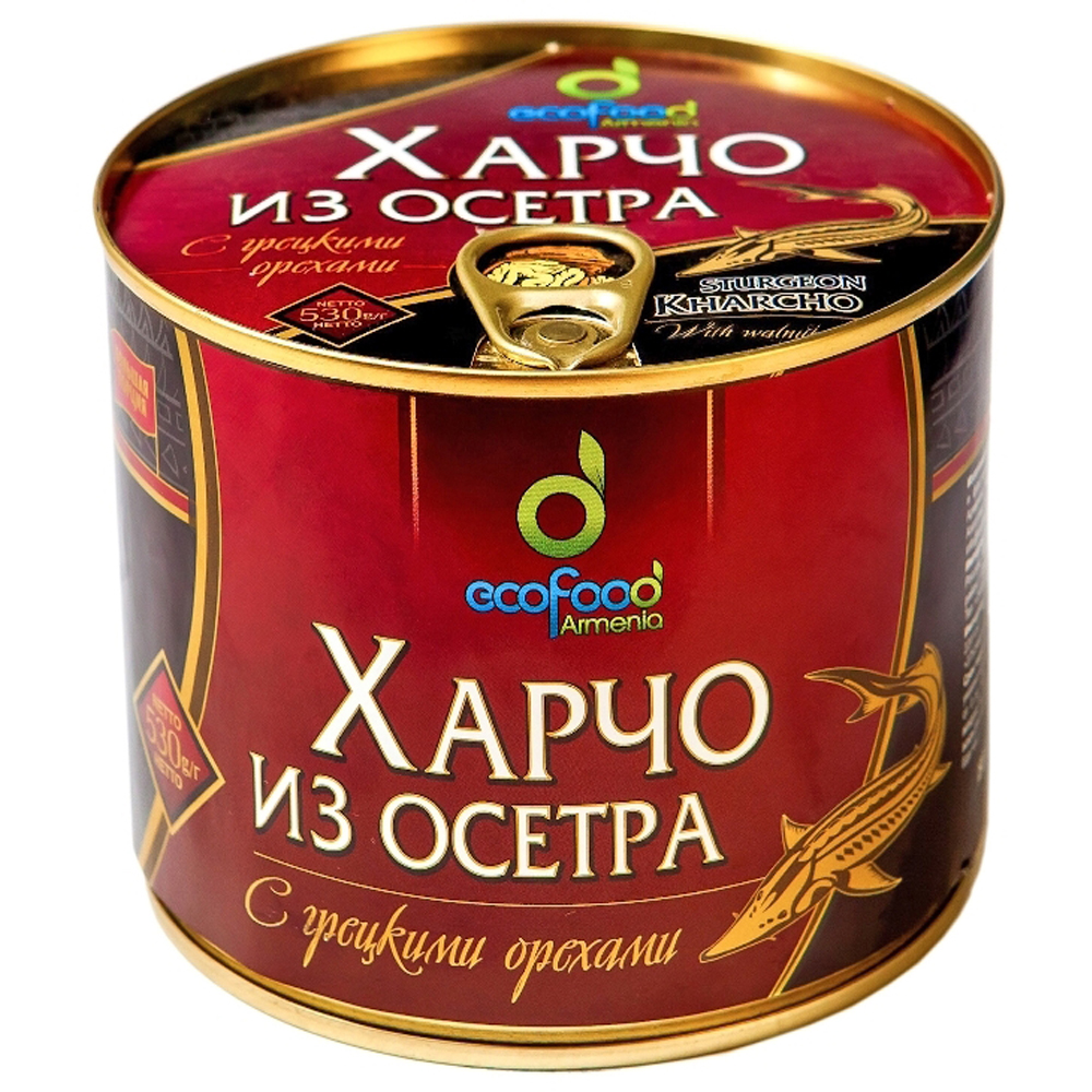 Sturgeon Kharcho Soup w/ Walnuts, Ecofood, 18.7 oz / 530 g 