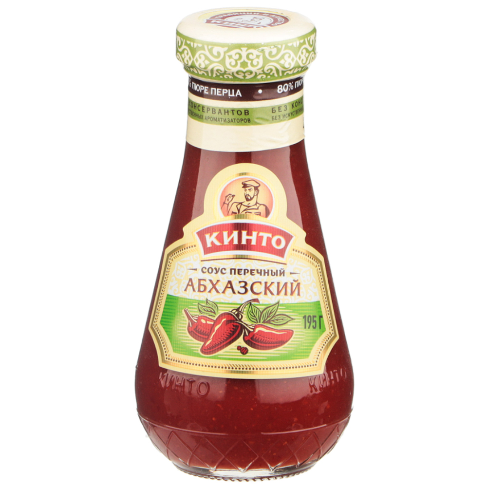 Abkhazian Pepper Sauce Mini Bottle, Kinto, 190 g/ 0.42lb