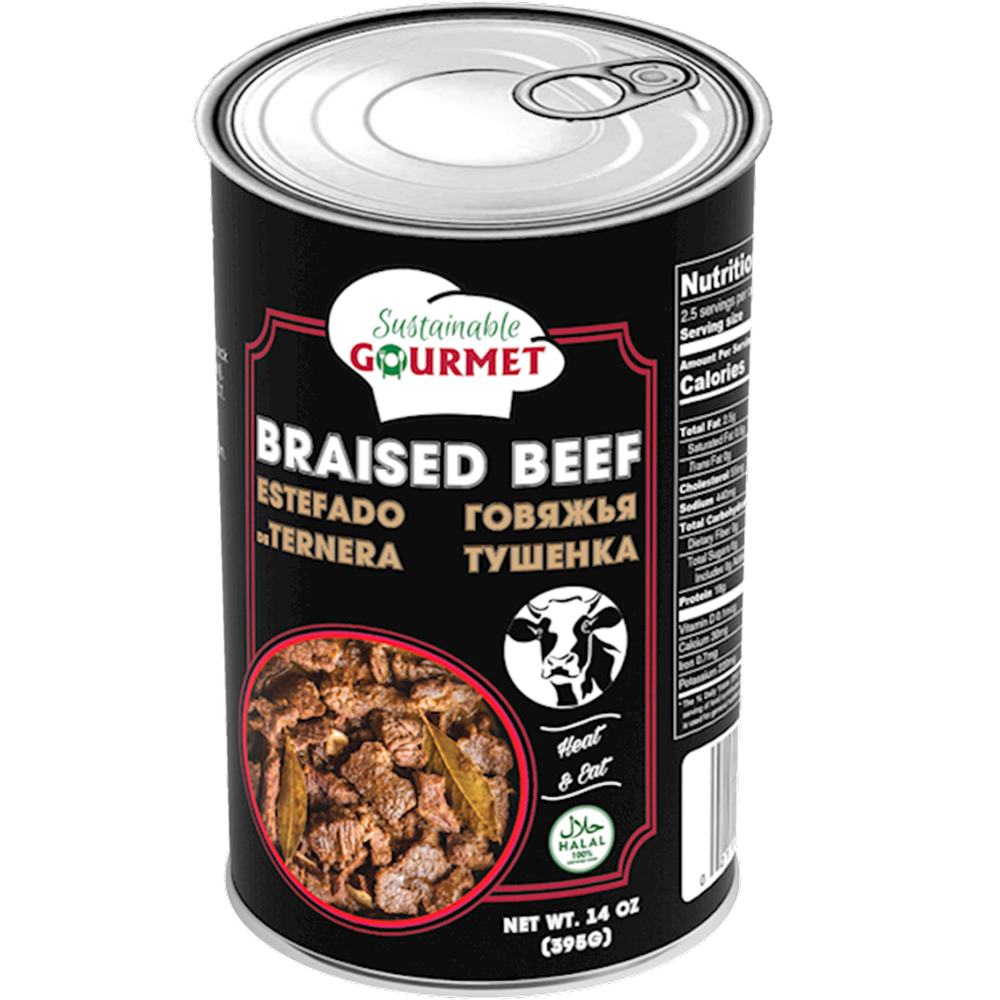 Braised Beef, Sustainable Gourmet, 395g/ 14oz
