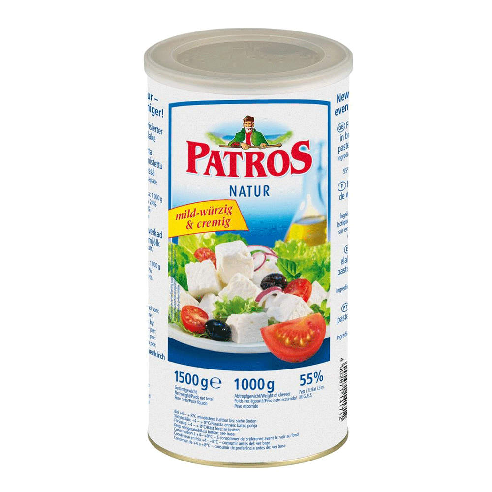 Cheese Patros Feta, 2.2 lbs / 1 kg