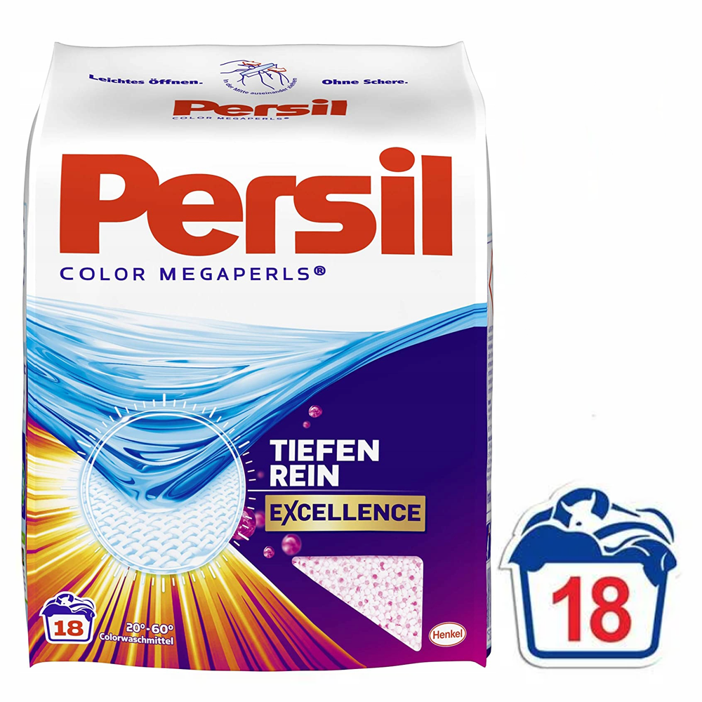 Washing Powder Persil Megaperls Color Excellence, 1,332 kg / 2.94 lbs 