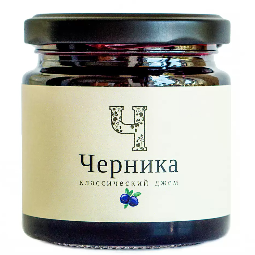 Classic Blueberry Jam, Russian Forest, 220g/ 7.76oz
