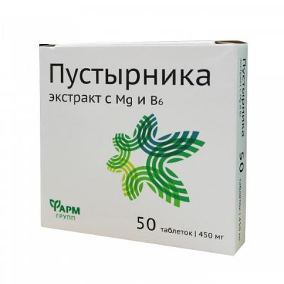 Motherwort Extract with Mg and B6, 50 tabs