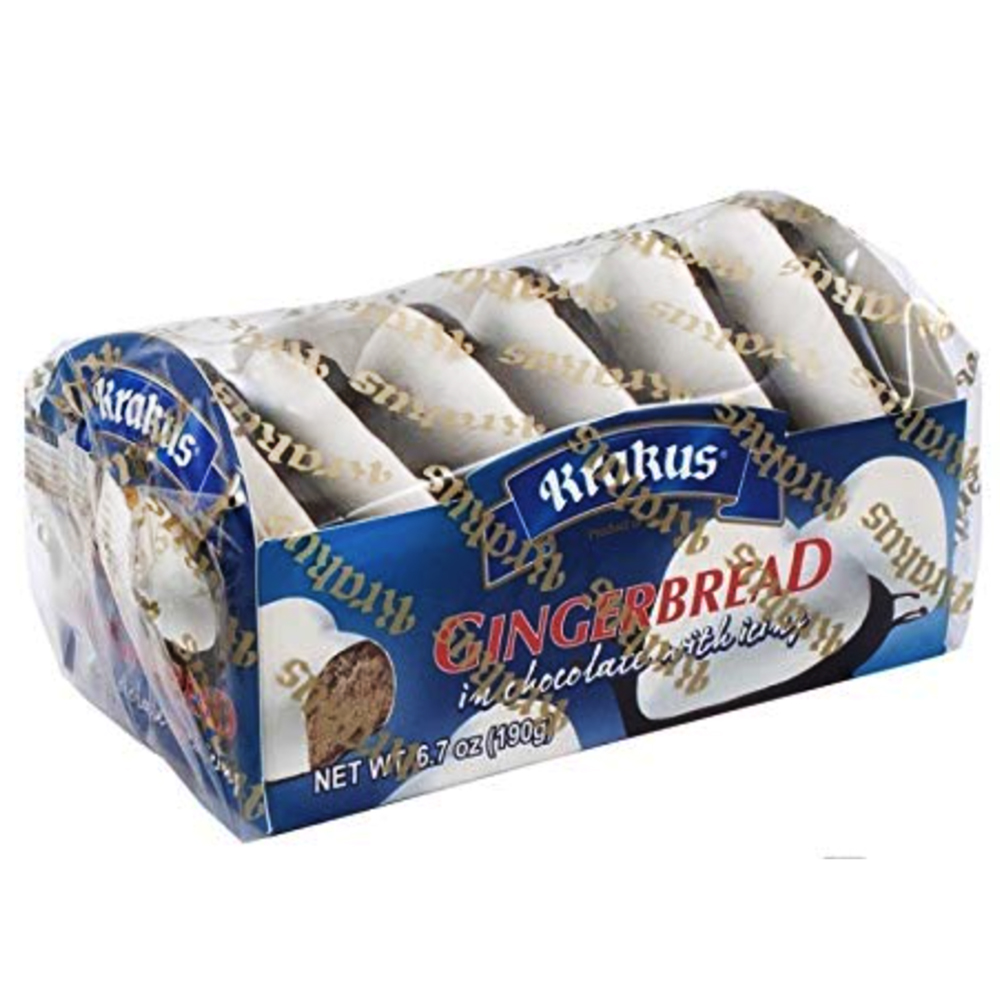 Gingerbread In Chocolate With Icing, Krakus, 190g/ 6.7oz