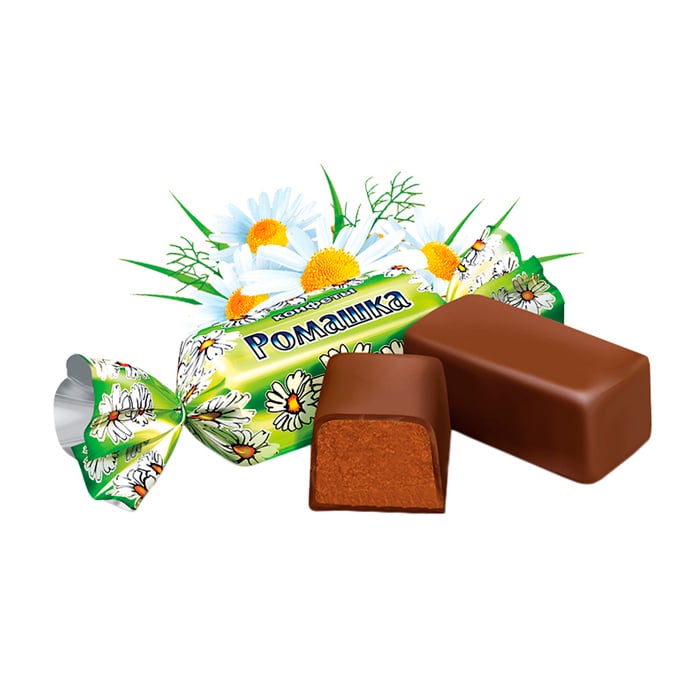 Chocolate Candy Romashka, Roshen, 0.5 lb / 0.22 kg