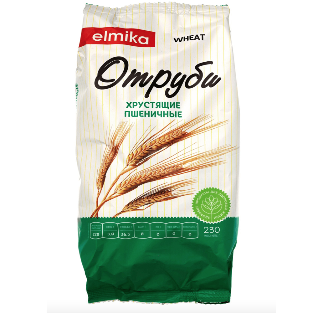 Crispy Wheat Bran, Elmika, 230g/ 8.11oz