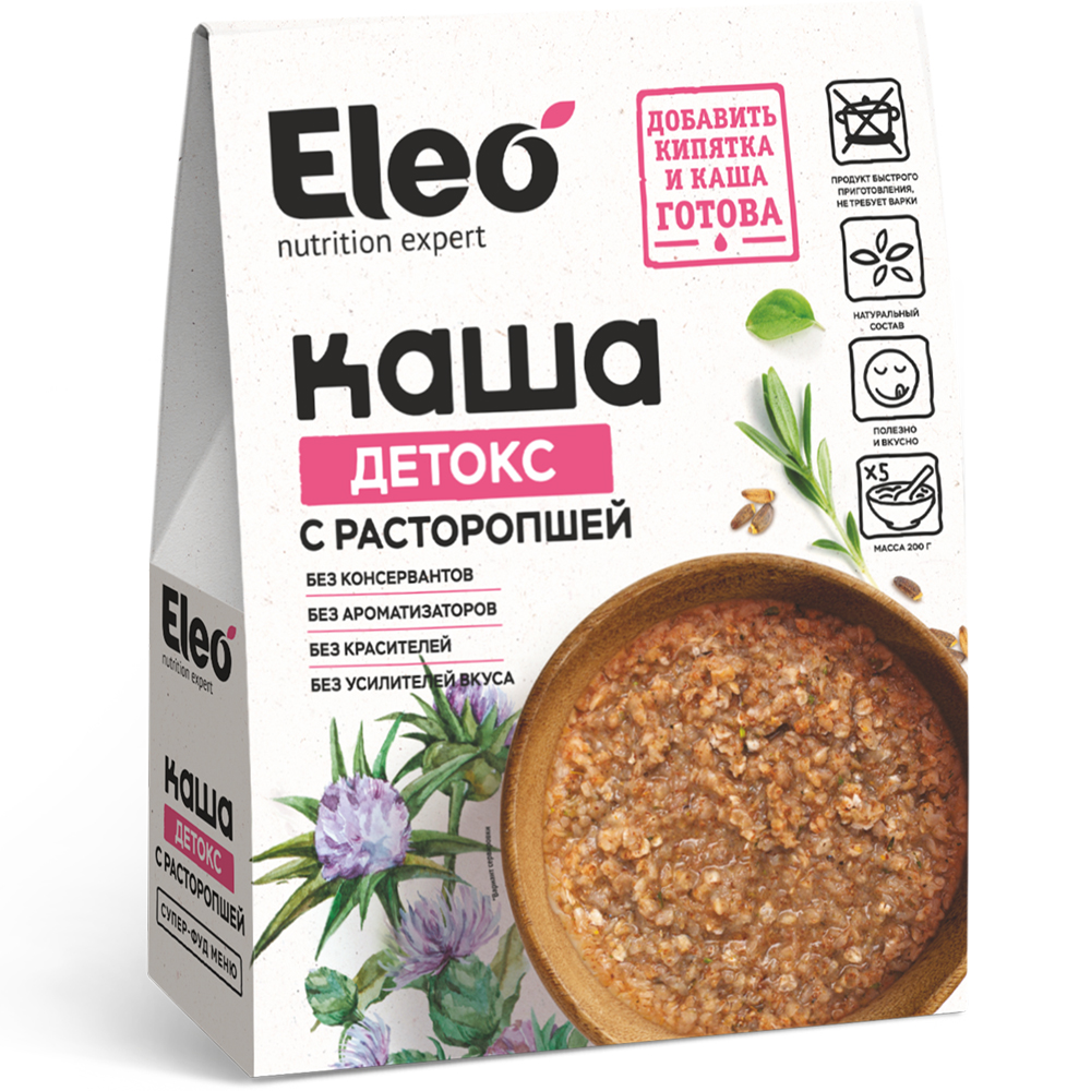 Porridge Detox with Milk Thistle, Eleo, 200g/ 7.05oz