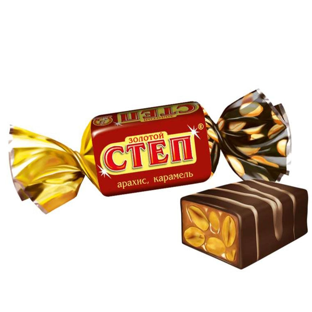 "Golden Step" with Peanuts and Caramel, 0.5 lb / 0.22 kg