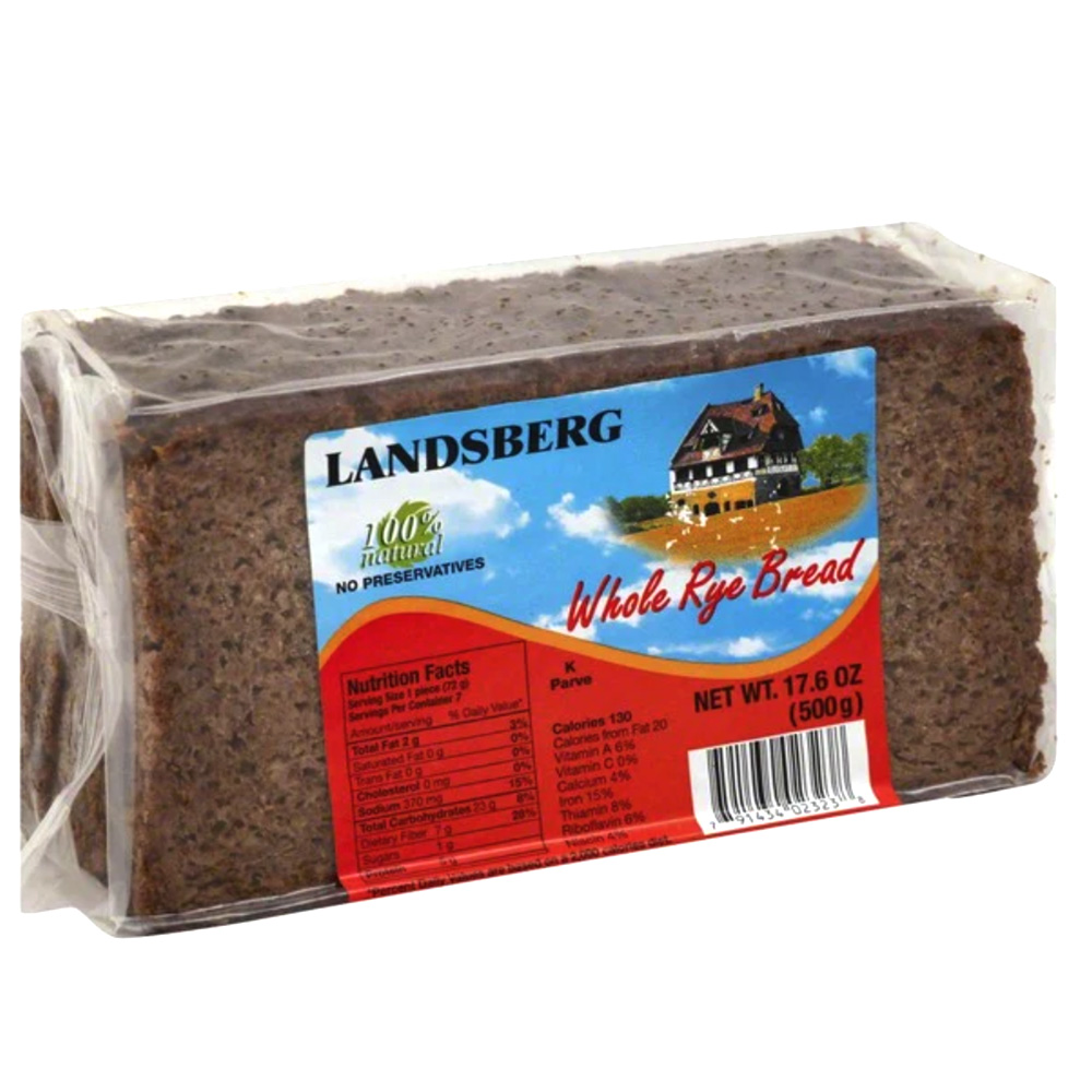  German Whole Rye Bread, Landsberg, 500g/ 17.6oz