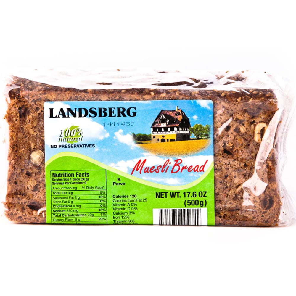Whole Grain German Muesli Bread, Landsberg, 500g/ 17.6oz