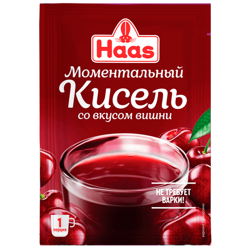 Cherry-Flavored Instant Kissel, HAAS, 30g/ 1.06oz