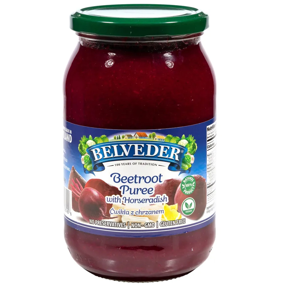 Beetroot Puree with Horseradish, Belveder, 900g/ 32oz